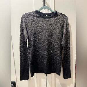 Lululemon Rest Less 1/2 Zip Black / Dark Cast Size 8